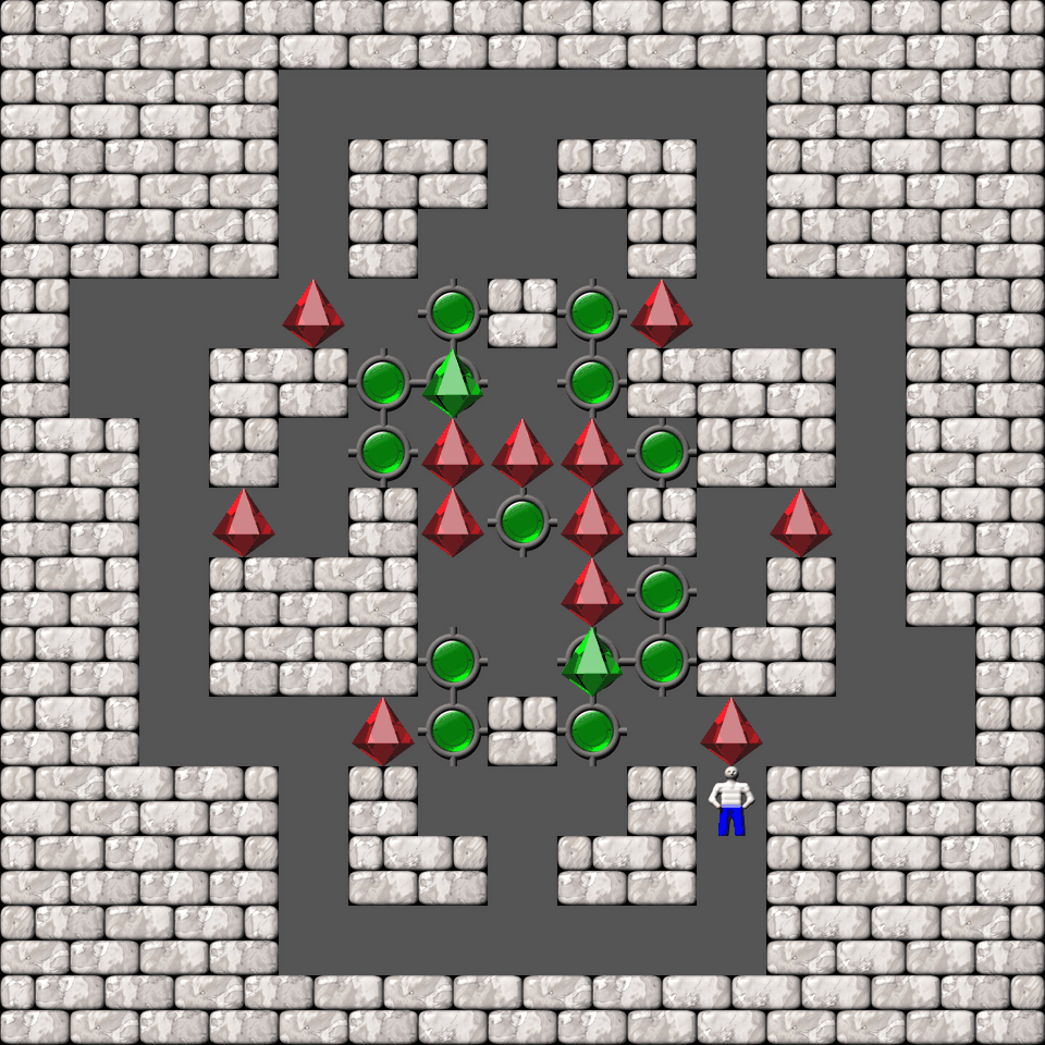 Сокобан More Bugs collections уровень 553
